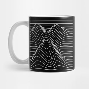 x wavy lines design Mug